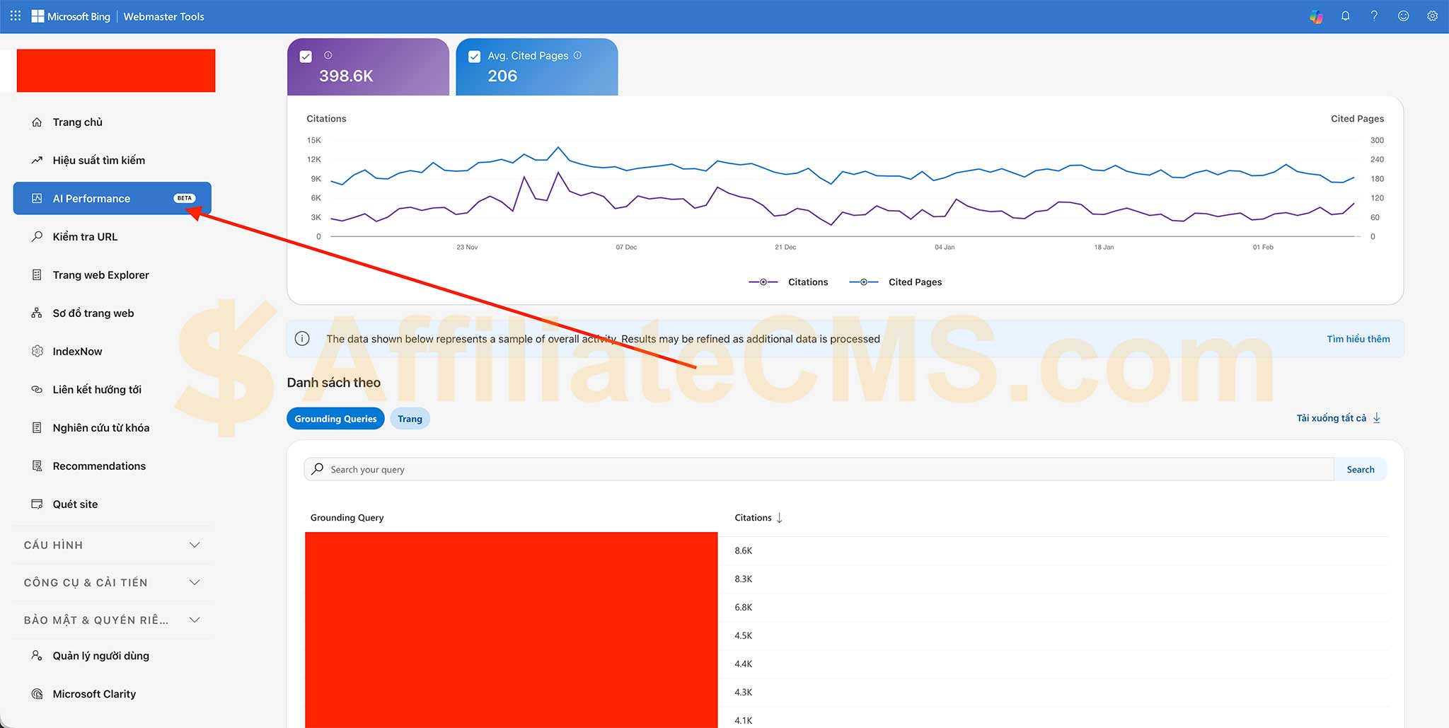 Bing ra mắt AI Performance (Beta) trong Webmaster Tools, bước đi chính thức của Microsoft vào “Generative Engine Optimization – GEO”