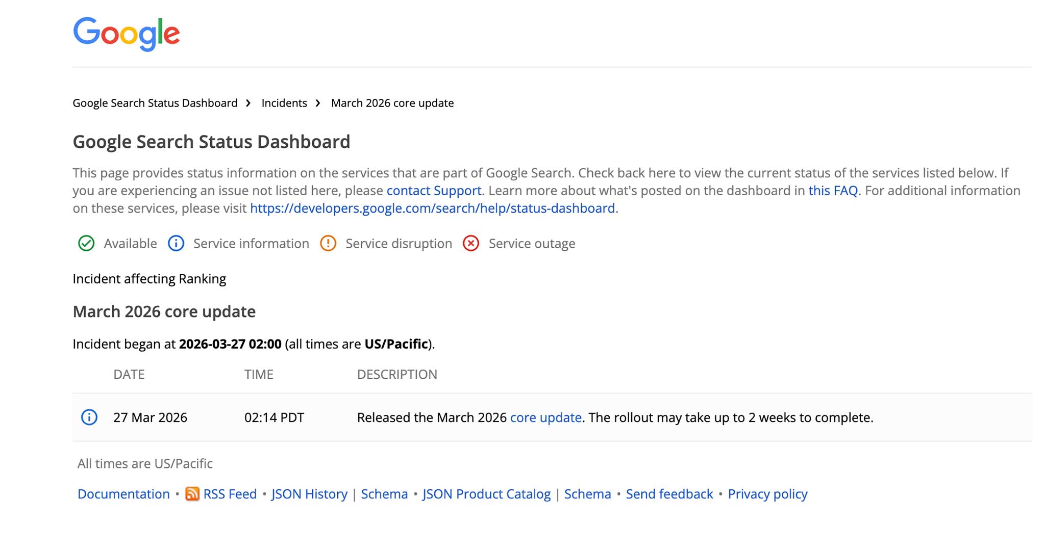 Google phát hành Core Update tháng 3 năm 2026