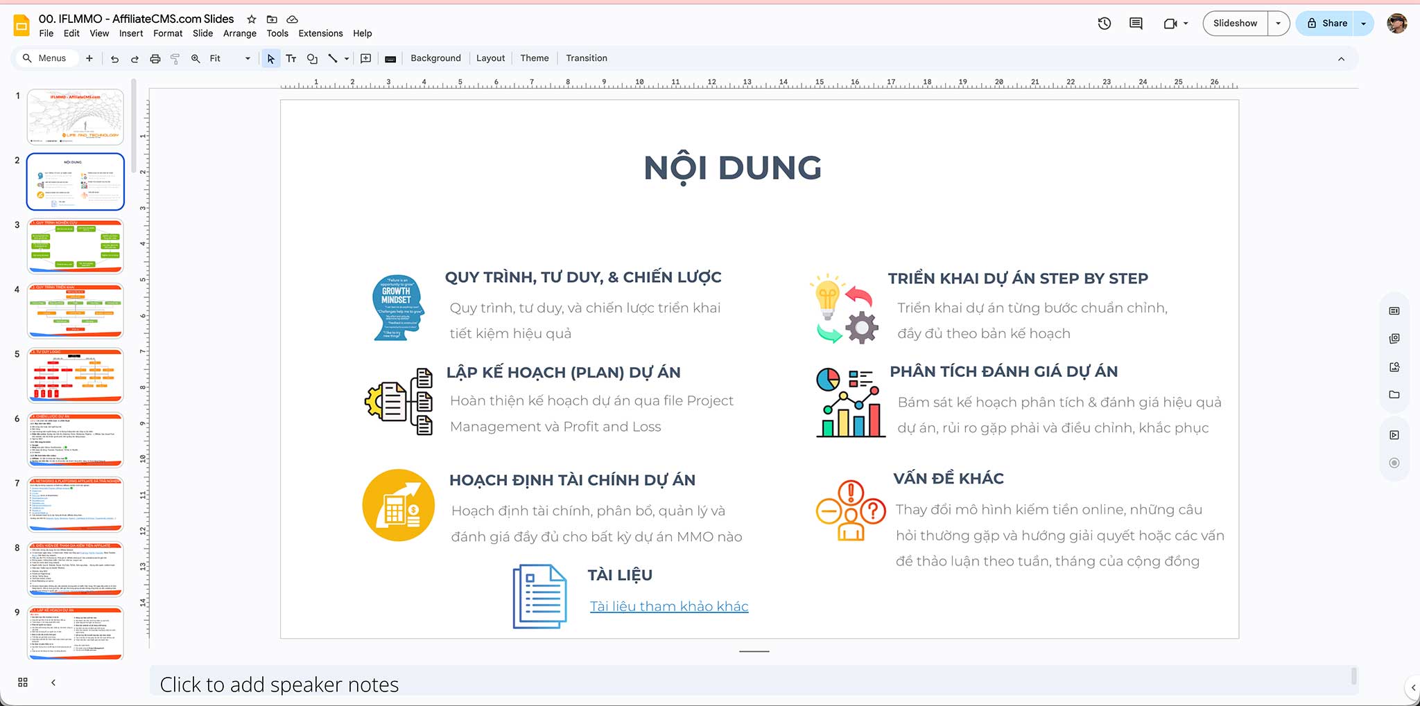 Nội dung khóa học