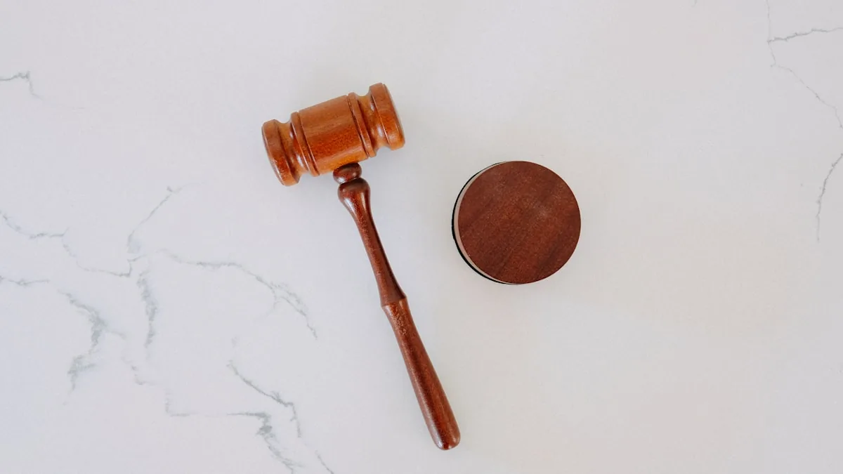 Scales of justice representing a court ruling